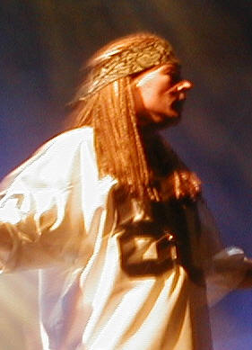 Axl Rose during Guns N' roses Belgium show 2002